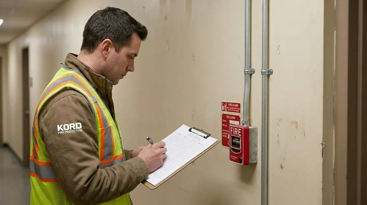 Commercial fire suppression system repair and valve service