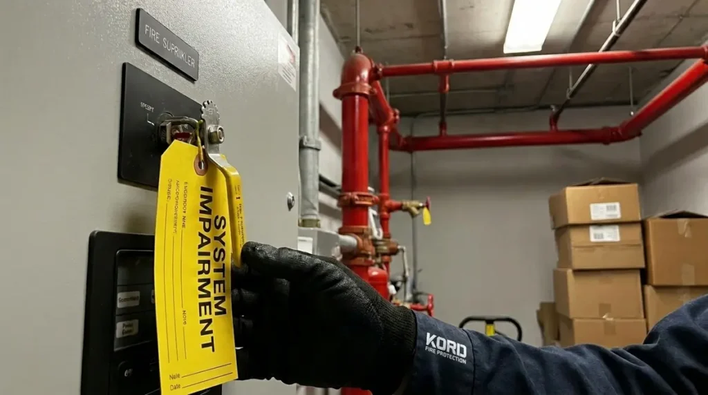 fire suppression impairment