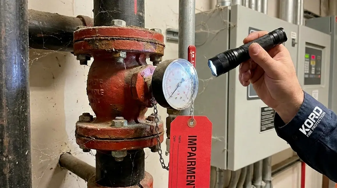 Fire suppression system impairment readiness review