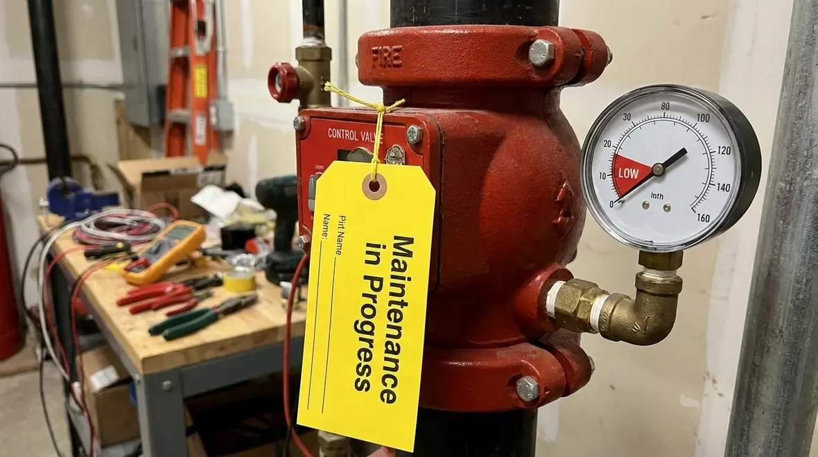 Fire suppression system impairment response planning for building owners