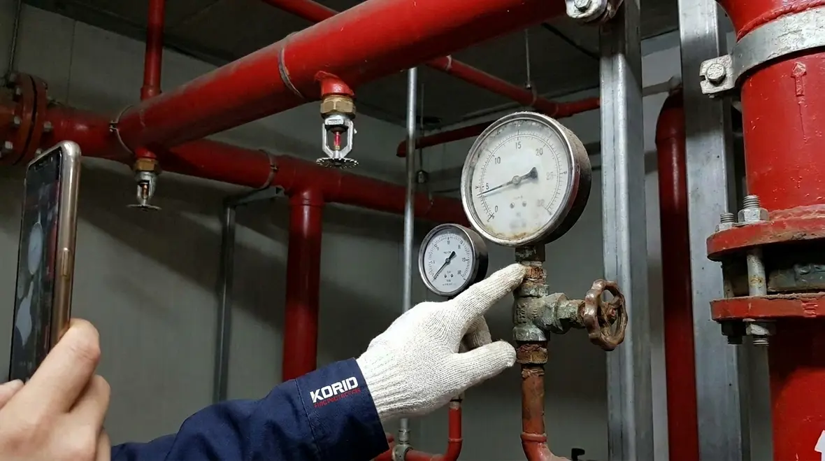 Fire suppression impairment in a commercial facility