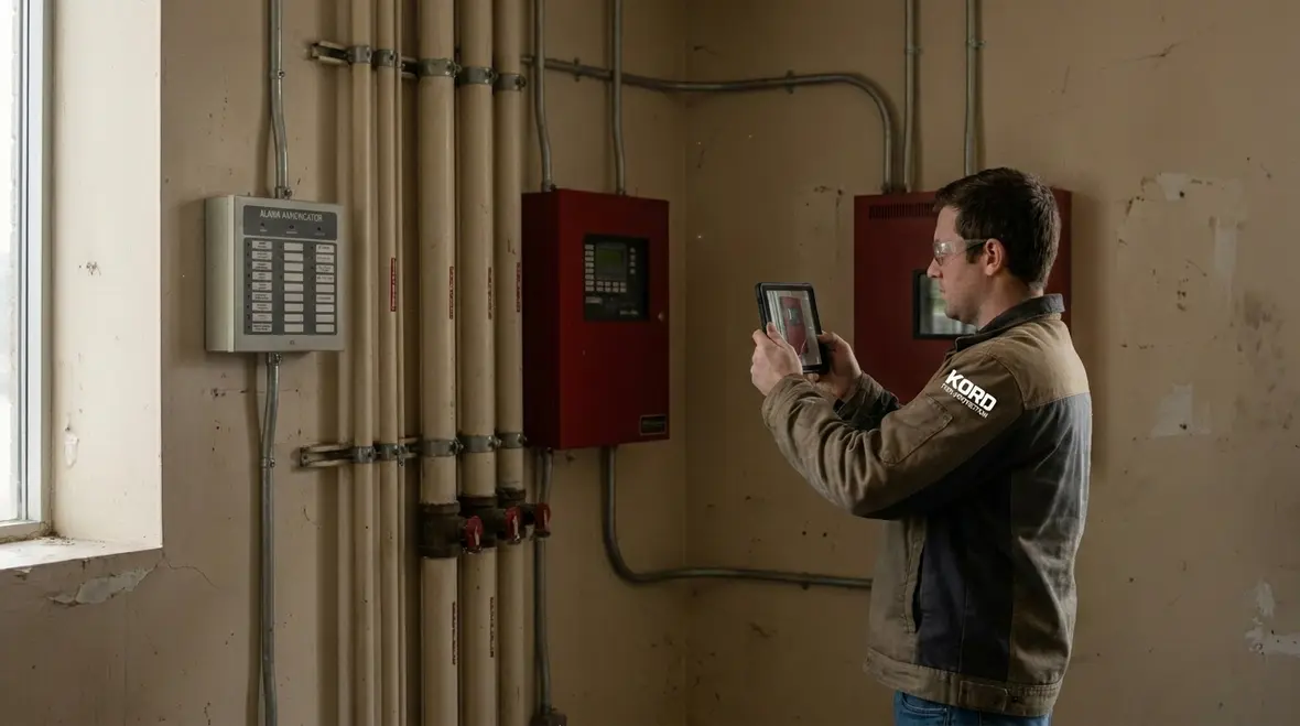 Documentation and reporting of fire suppression inspection defects and risk levels