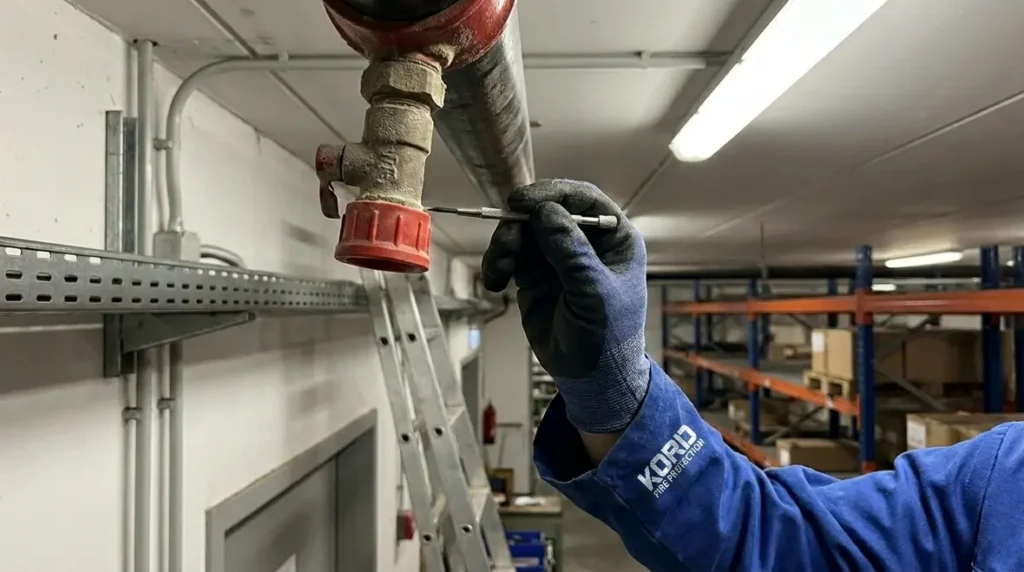 fire suppression nozzle inspection