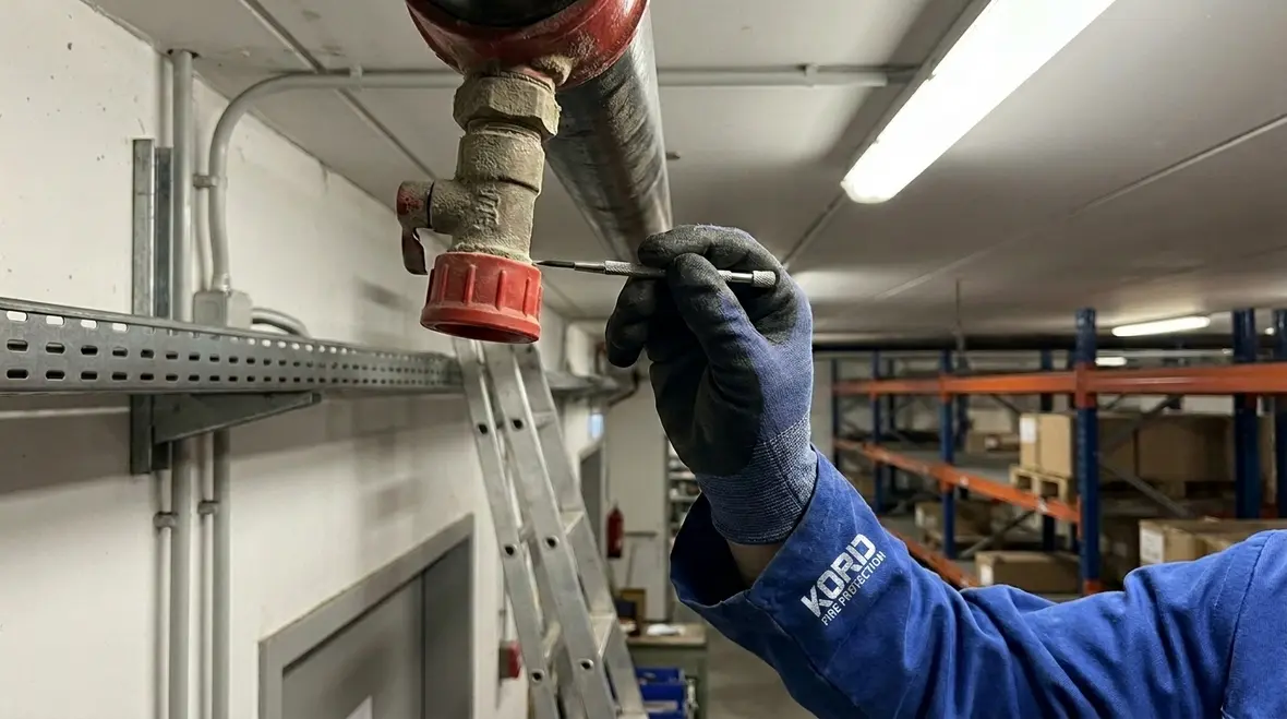 Fire suppression nozzle inspection caps and aim matter