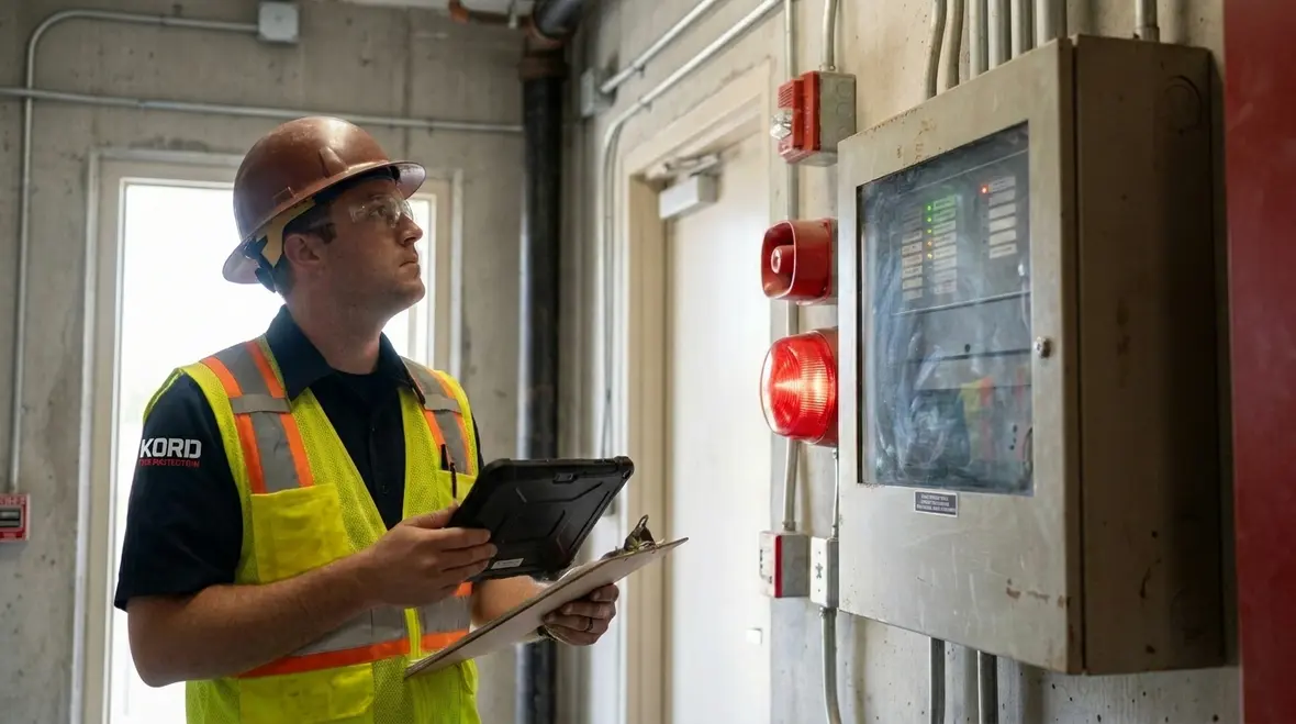 Commissioning and testing a fire suppression releasing panel system