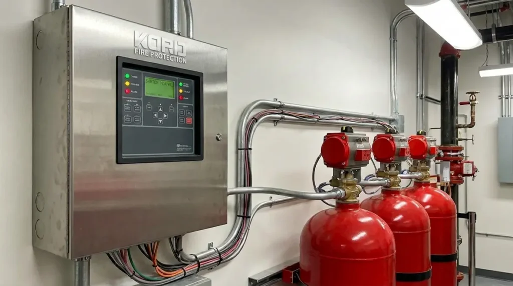 fire suppression releasing panel