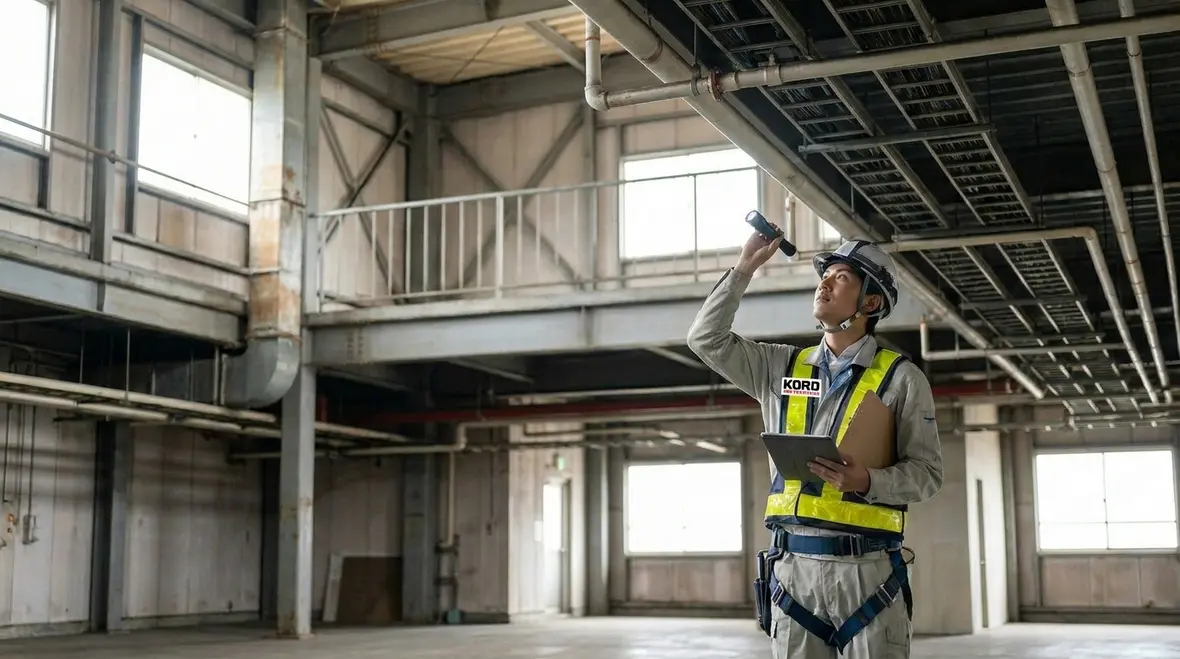 Industrial fire suppression layout review and safety protocol planning