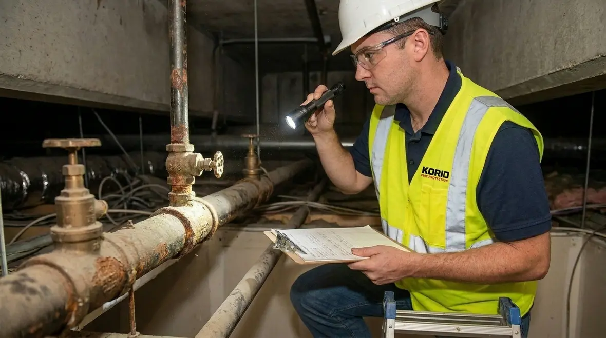 Older building fire suppression system upgrade planning