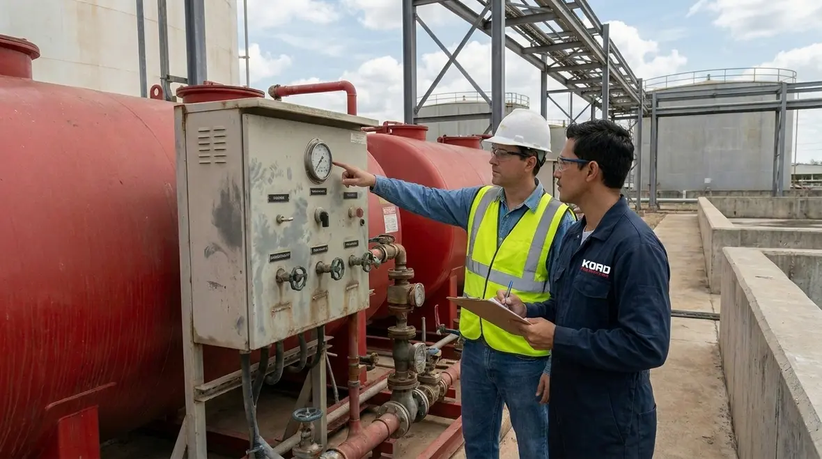 Industrial foam suppression system protecting fuel storage and transfer areas