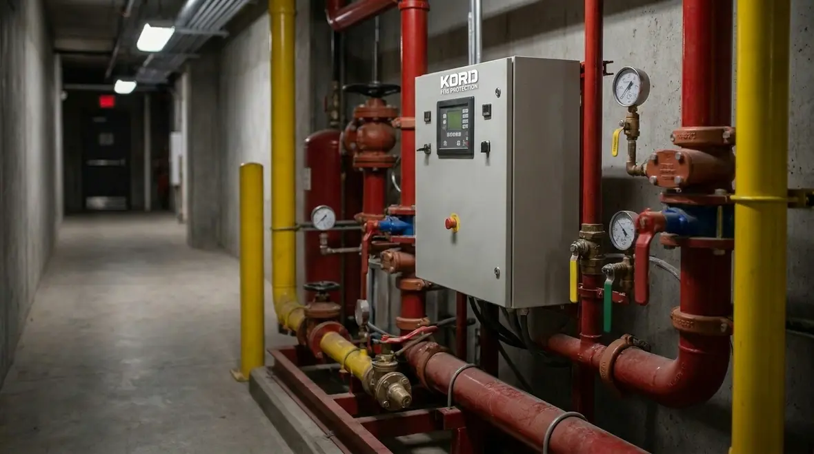 Foam and sprinkler fire suppression equipment comparison in an industrial facility