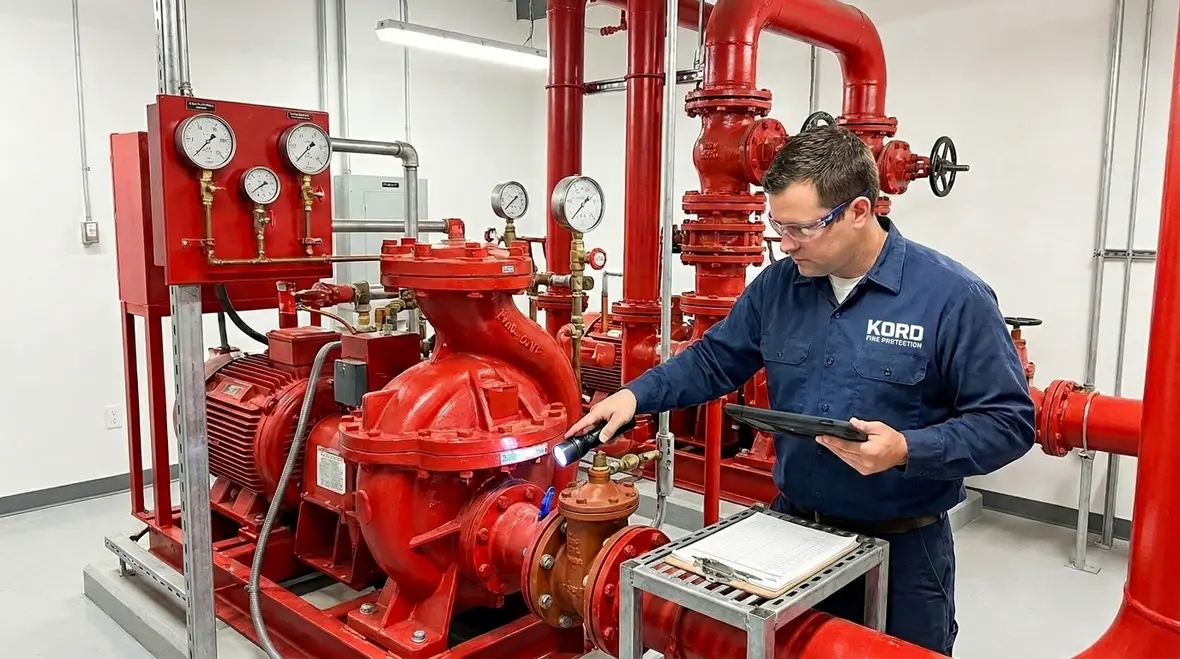 Industrial fire pump maintenance preventive schedule plan hero image