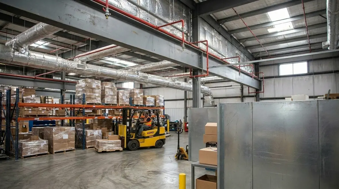 Fire suppression layout planning for industrial hazards