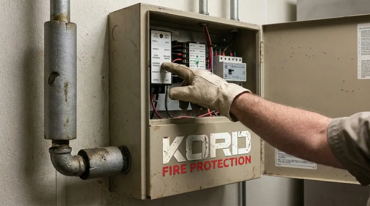 Commercial kitchen suppression nozzles and gas shutoff planning over cooking equipment