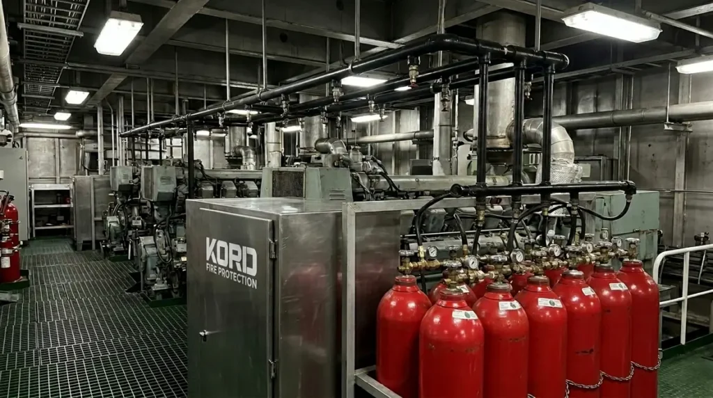 machinery space CO2 suppression