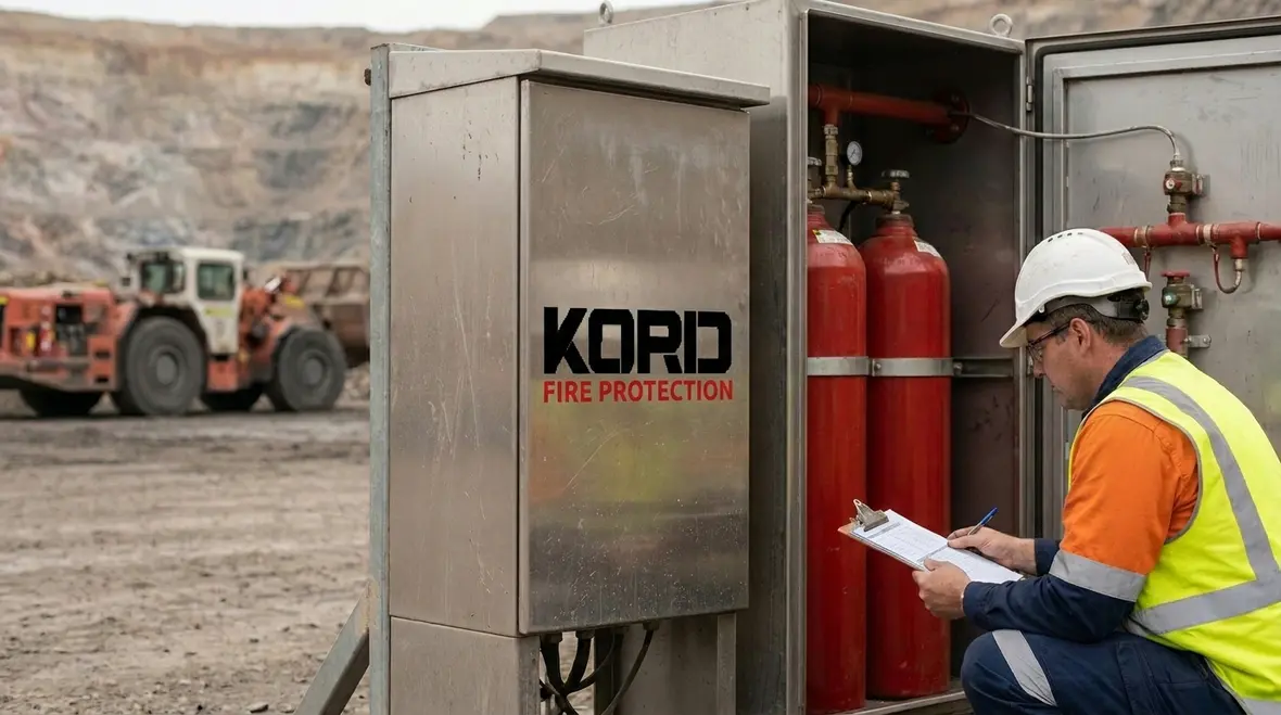 Kord Fire Protection team supporting mining equipment fire suppression planning