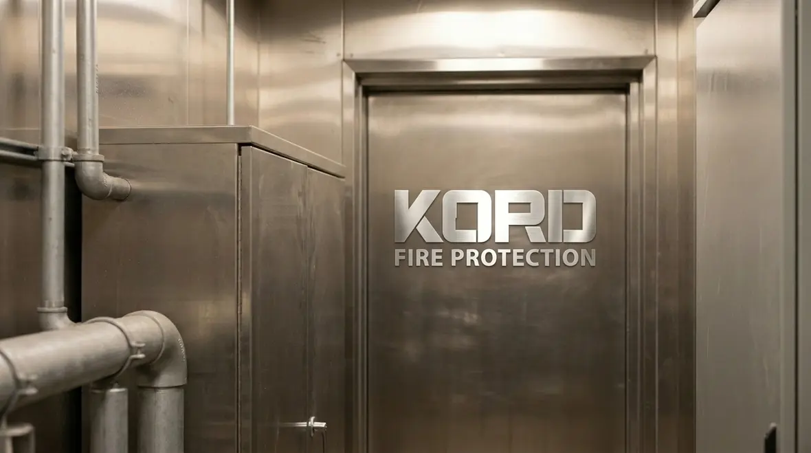 Nitrogen fire suppression system installed in a protected equipment space