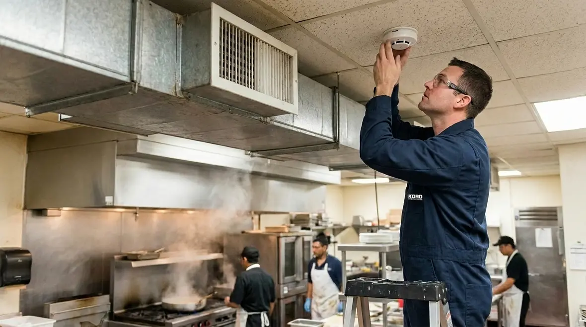 Commercial ceiling detector and HVAC airflow assessment