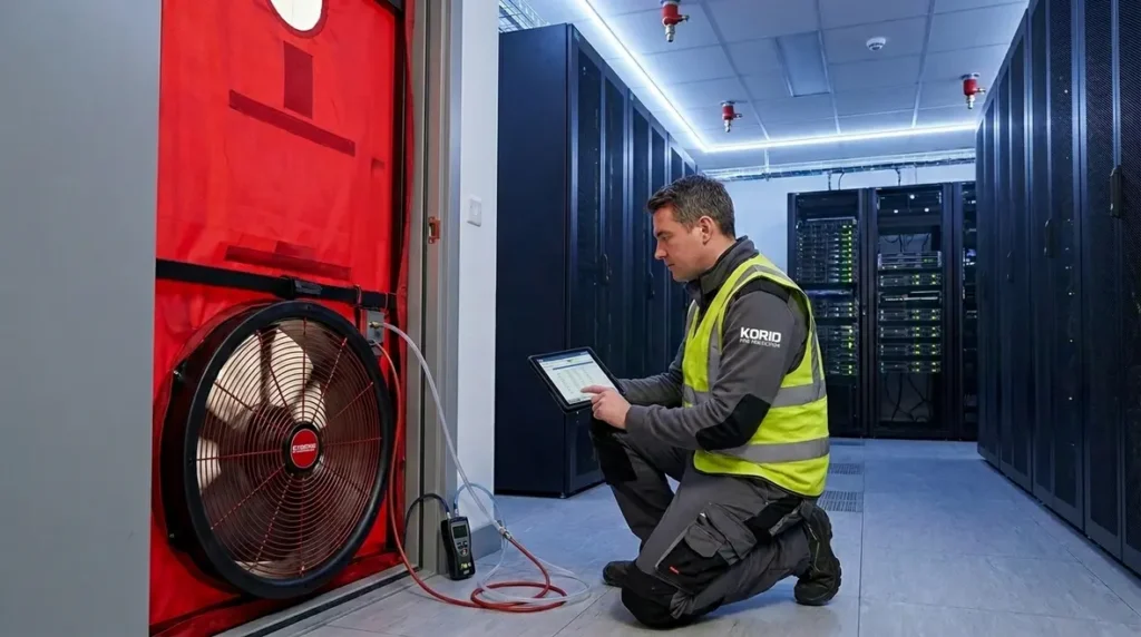 room integrity testing clean agent