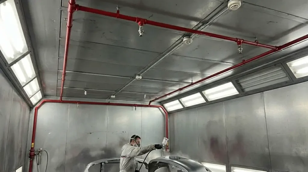 spray booth fire suppression
