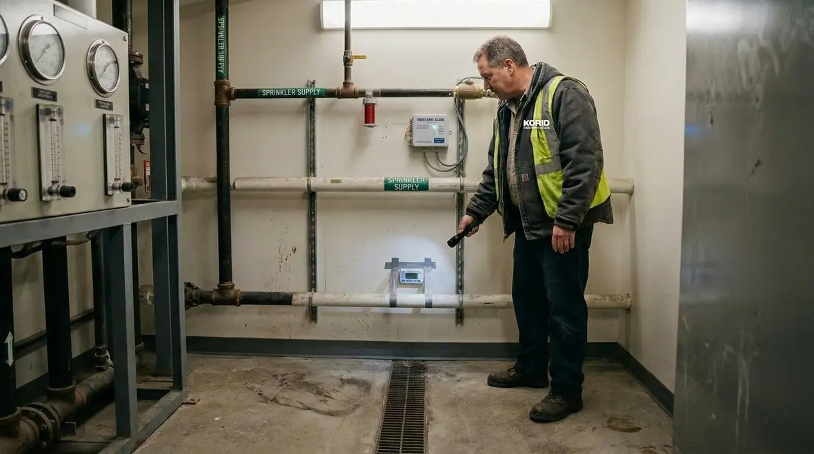Valves and gauges inspected to prevent sprinkler water leaks