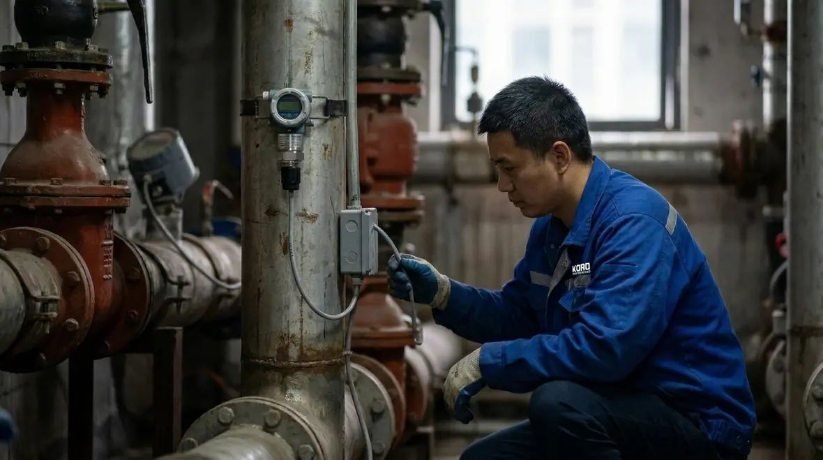 Technician reviewing standpipe pressure trends and monitoring alerts