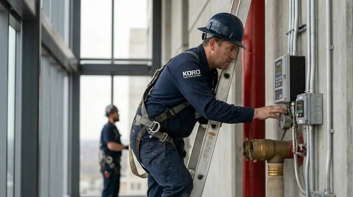 High rise standpipe system pressure data dashboard for building reliability review
