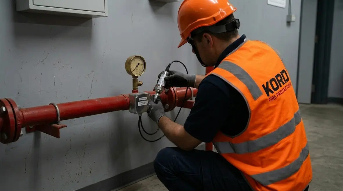 Pressure monitoring sensors and gauges on a standpipe system