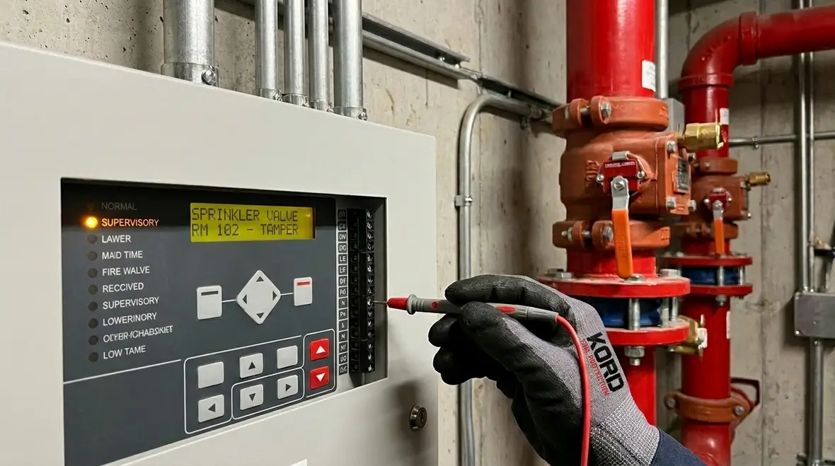 Suppression supervisory signal monitoring for fire suppression systems