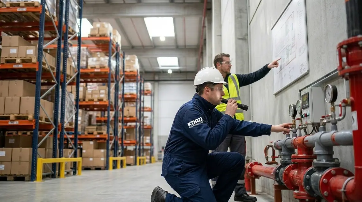 Warehouse fire suppression hazard planning and storage layout