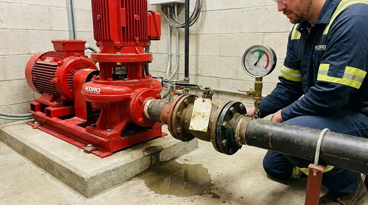 Emergency fire pump repair signs hero image