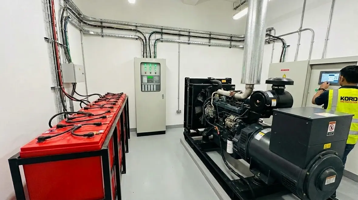 Fire suppression backup power for Australian sites