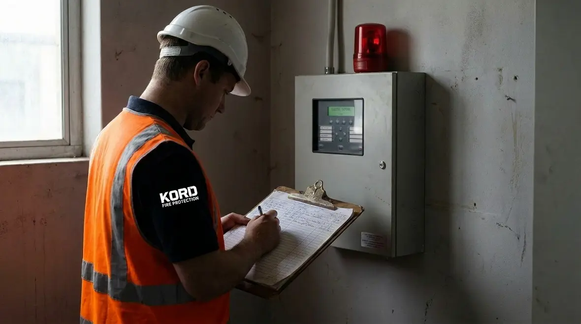 Fire alarm maintenance and backup power testing
