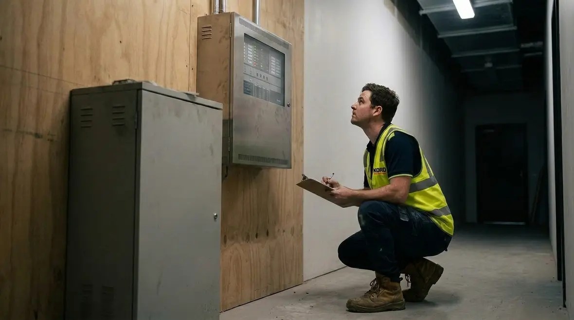 Fire alarm control panel and backup power system