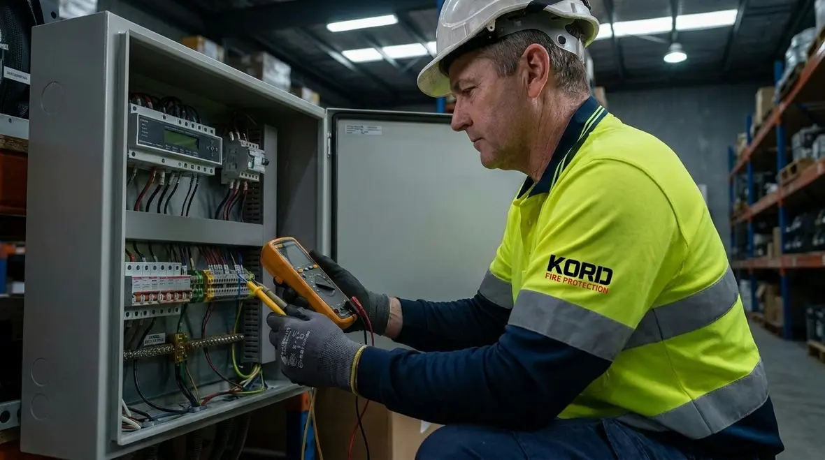 Commissioning and testing of surge protection on a fire alarm system
