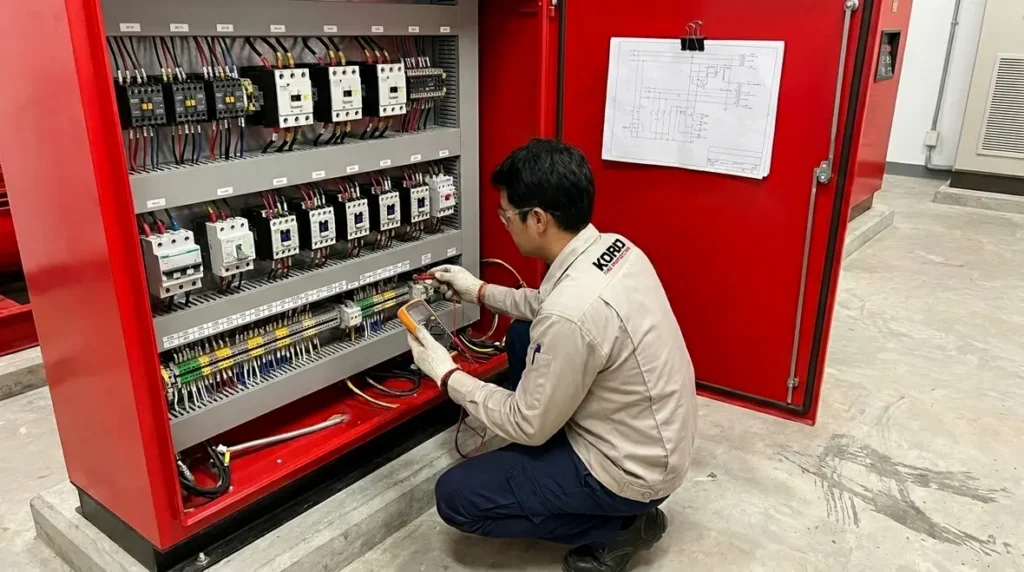 Fire pump electrical troubleshooting