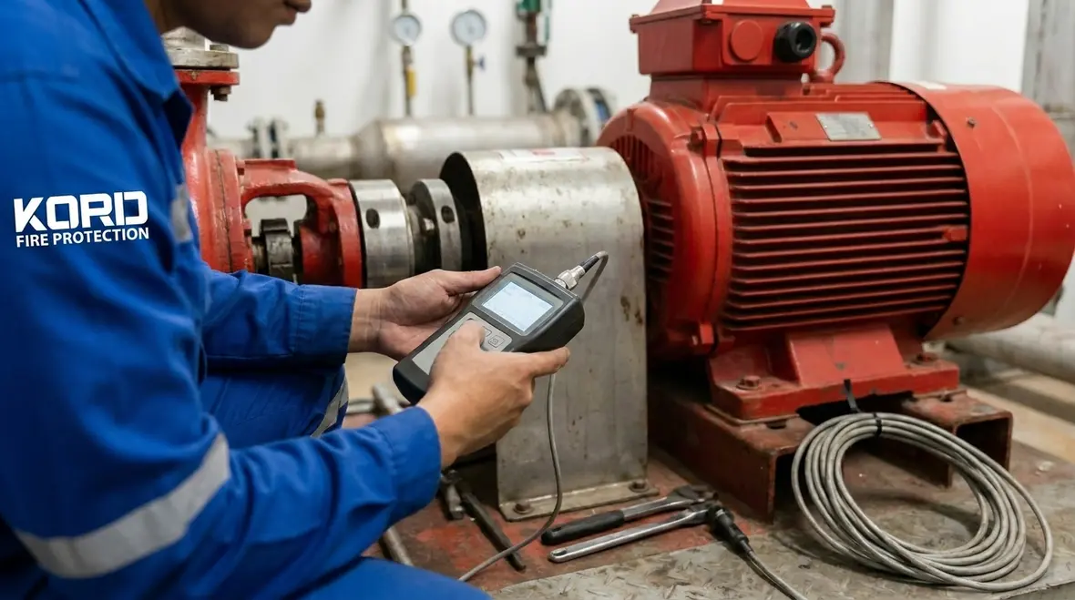 Pressure and flow testing on a high rise fire pump system
