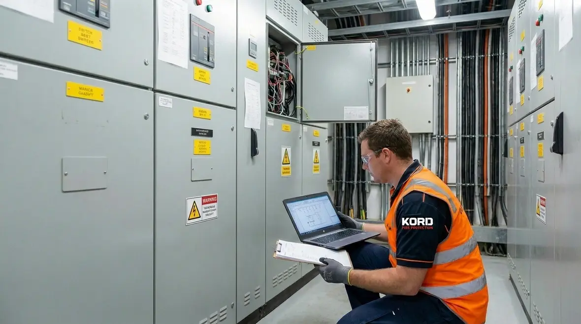 Electrical risk assessment and switchgear inspection in an industrial facility