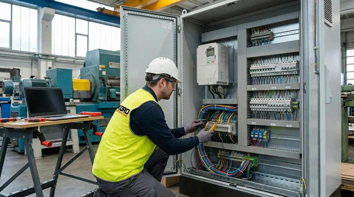 Modern industrial power distribution upgrades with motor controls and feeders