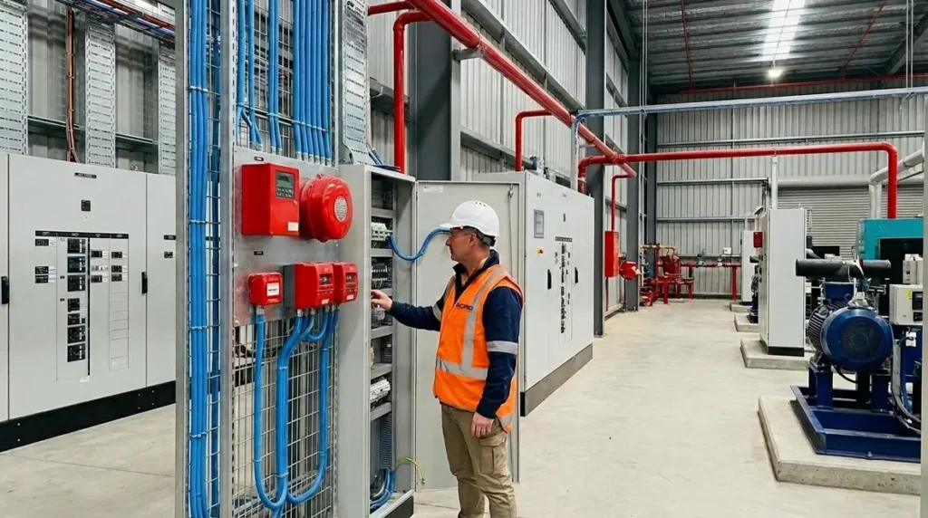 Industrial fire protection electrical integration