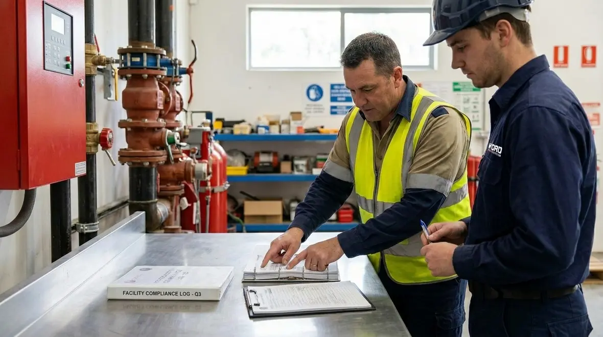 Facility team reviewing RMP compliance schedule requirements