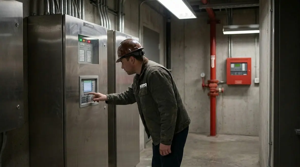 Electrical testing of standpipe system monitoring circuits