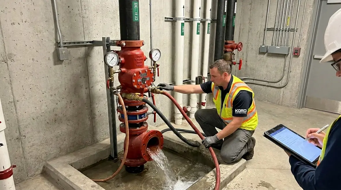 Standpipe system integrity testing in a high rise building