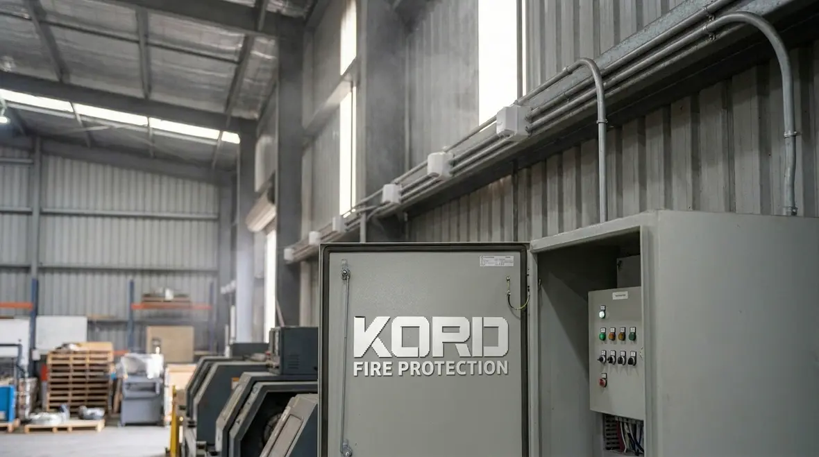 Automatic fire suppression detection sequence and control panel response