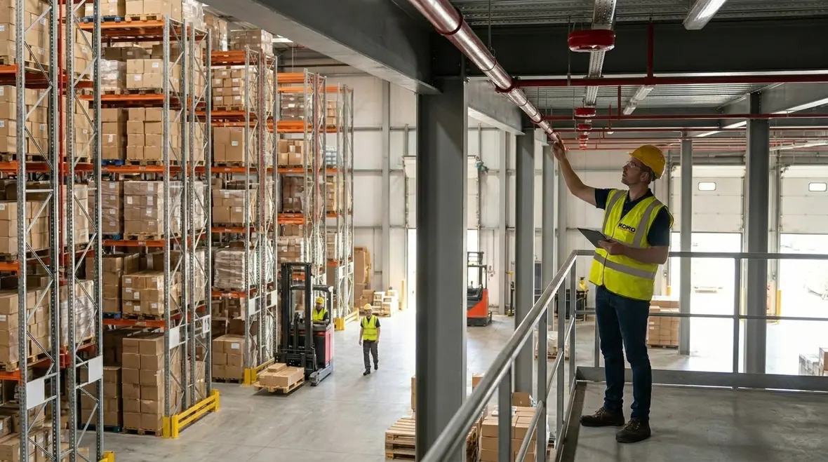 Warehouse layout planning for detection and suppression system design