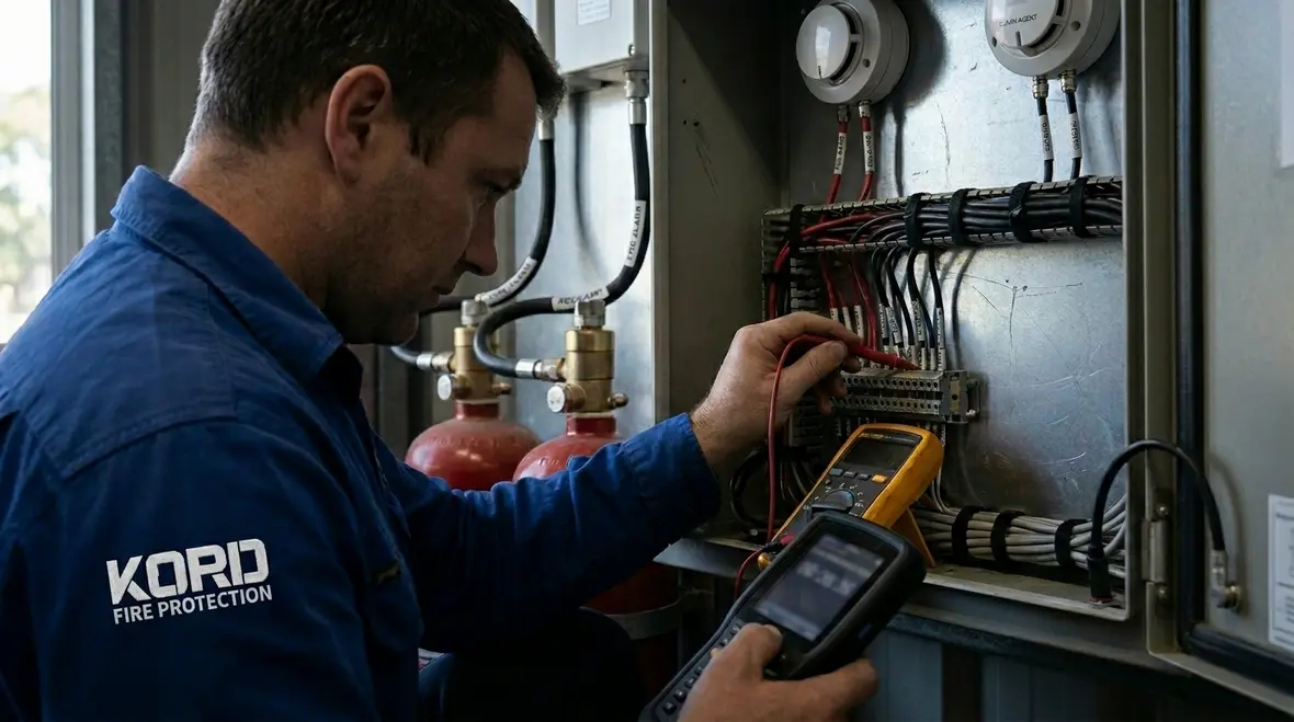 detection to discharge wiring for clean agent systems