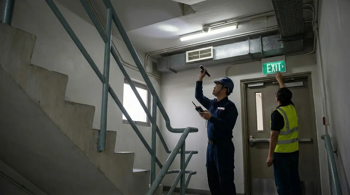 Integrated fire alarm sprinkler and smoke control systems in a modern commercial complex