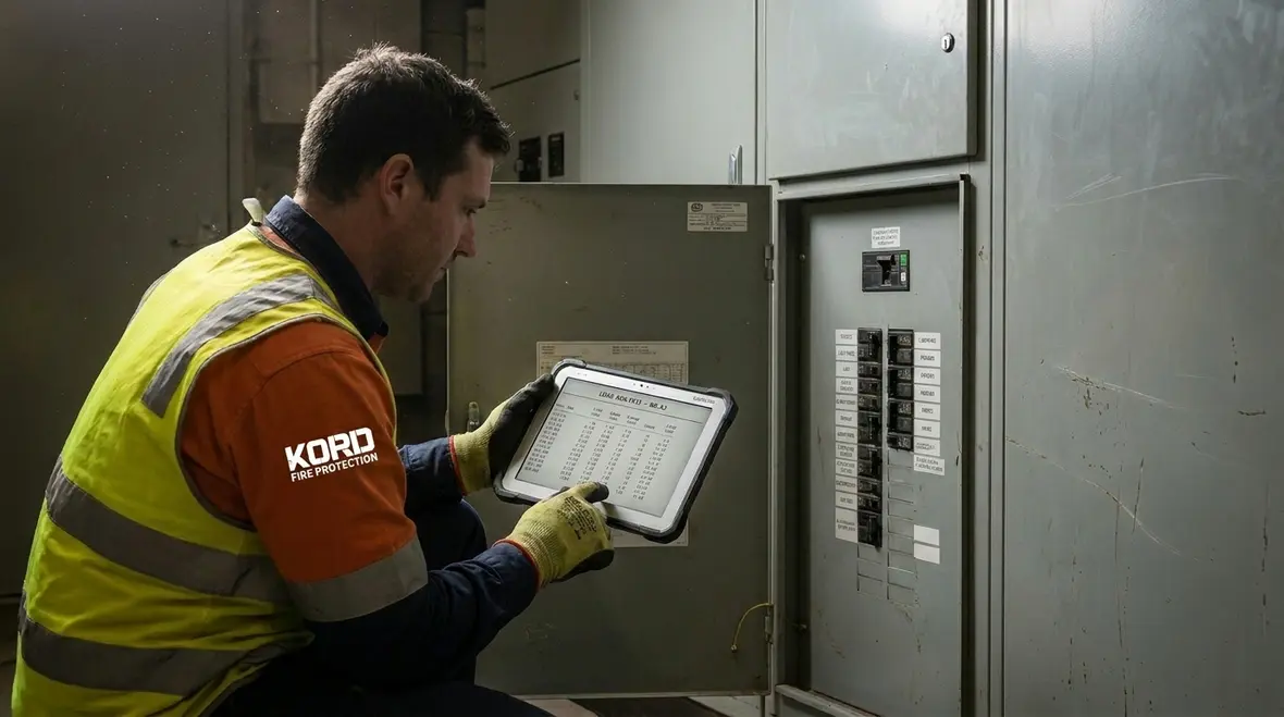 Commercial electrical panel and load analysis review in a facility