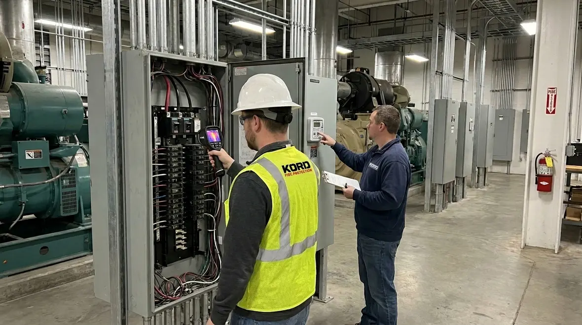 Commercial electrical load analysis in a facility electrical room