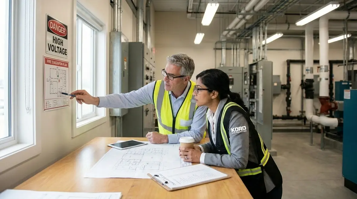 Kord Fire Protection coordinating electrical and fire risk planning