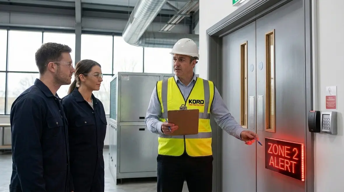 Commercial fire alarm network integration and commissioning setup